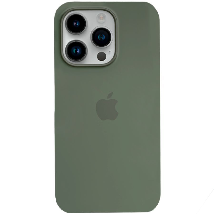

Чехол BINGO Силиконовый с MagSafe для iPhone 15 Pro, Оливковый