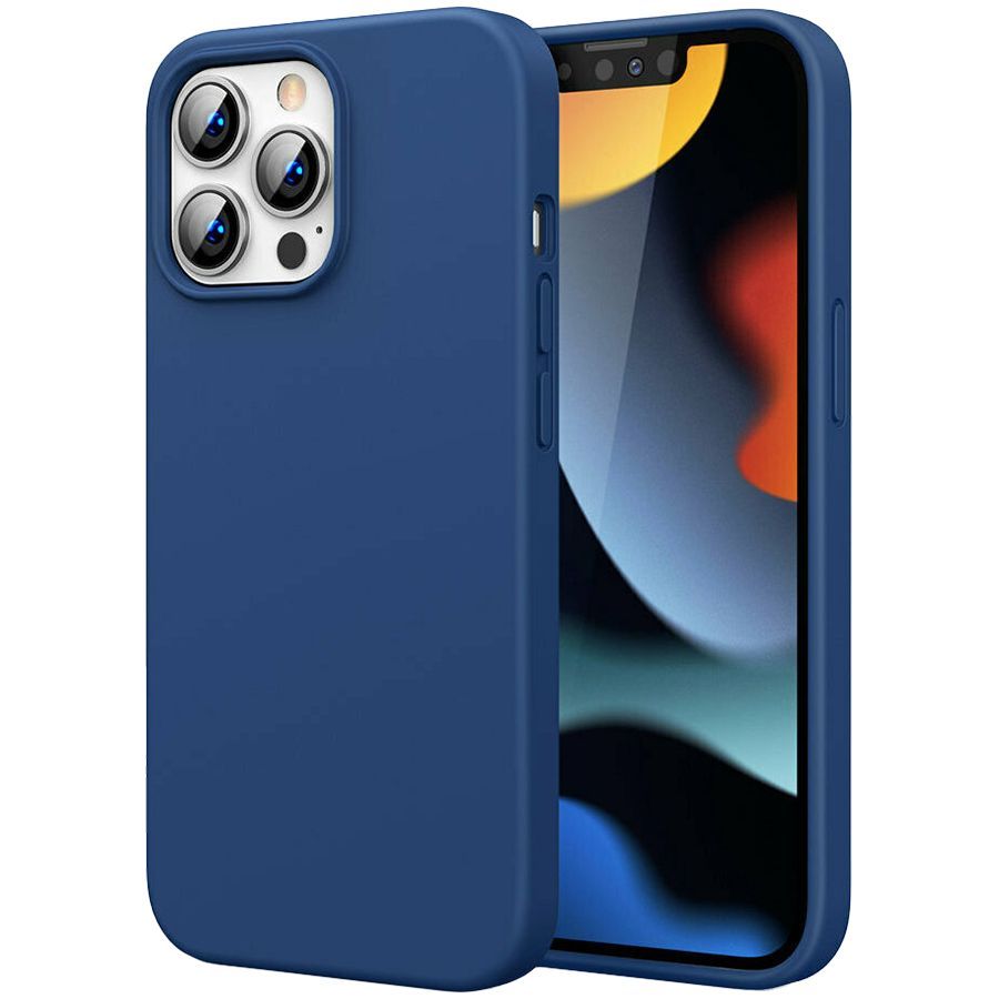

Чехол UGREEN Liquid Силиконовый для iPhone 13 Pro, Тёмно-синий