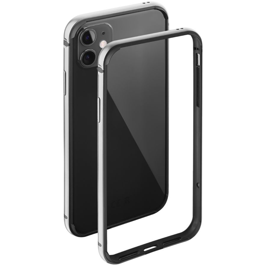 

Чехол DEPPA Alum Bumper для iPhone 11, Серебристый