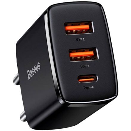 Адаптер питания BASEUS 3*USB/USB-C 2*USB Type-A, USB Type C, 30 Вт