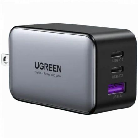 Адаптер питания UGREEN 3*USB/USB-C 2*USB Тип C, 4-пин USB (Тип A), 65 Вт