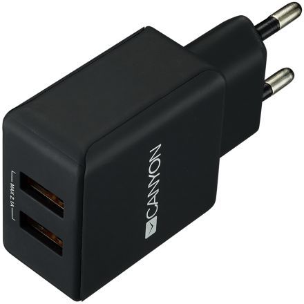 Адаптер живлення CANYON H-03 2*USB Type A 
