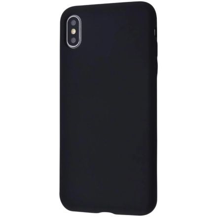 Чехол WAVE Full Silicone Cover  для iPhone Xs Max, Чёрный 