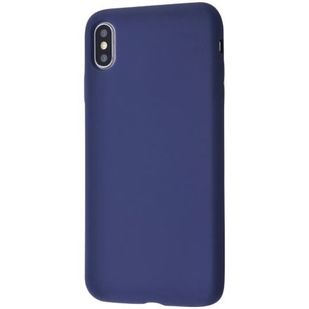 Чехол WAVE Full Silicone Cover  для iPhone Xs Max, Тёмно-синий 