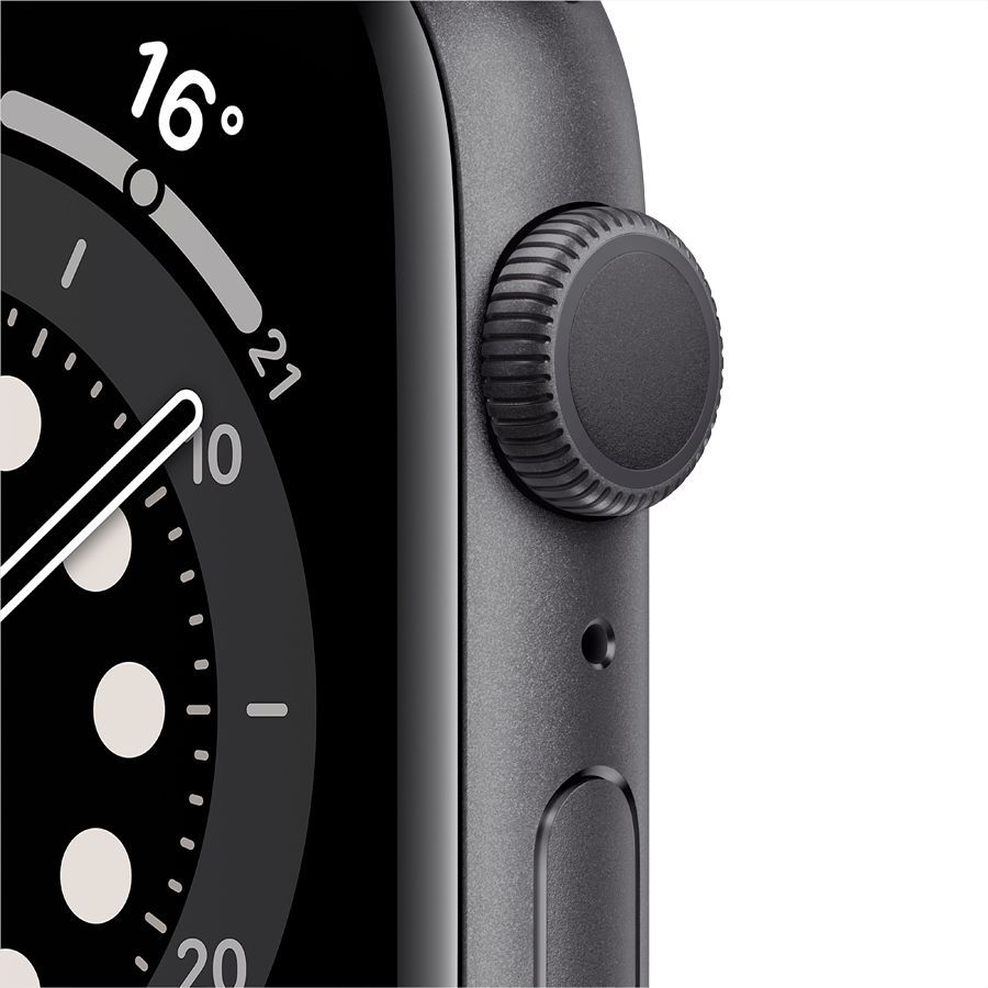 Смарт годинник Apple Watch Series 6 GPS, 44mm, Space Gray, Black Sport Band Б\В