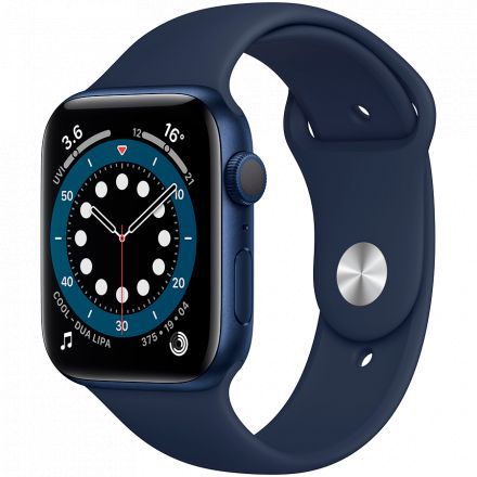 Apple Watch Series 6 GPS, 44мм, Синий, Спортивный ремешок цвета «тёмный ультрамарин» в Одессе