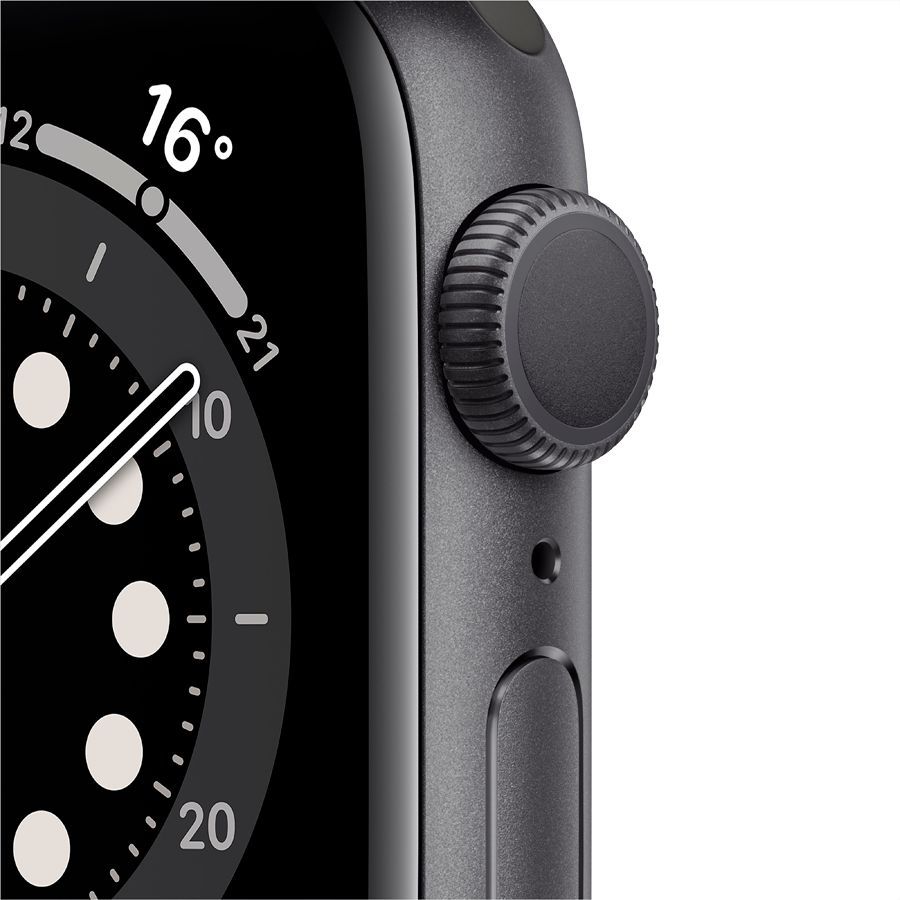 Смарт годинник Apple Watch Series 6 GPS, 40mm, Space Gray, Black Sport Band Б\В