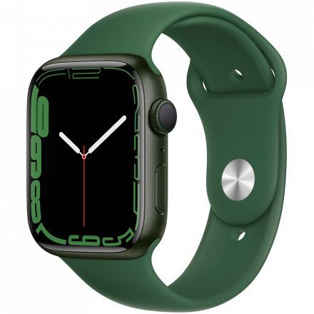 Apple Watch Series 7 GPS, 45мм, Зелёный, Спортивный ремешок цвета «зелёный клевер» в Броварах
