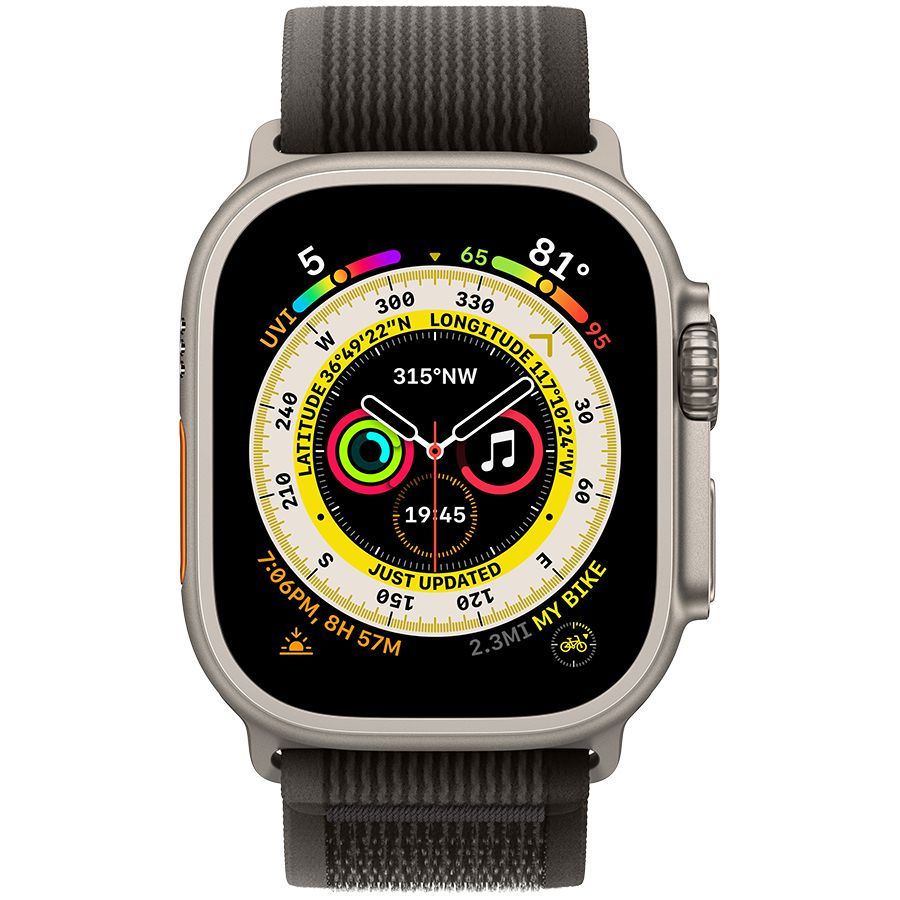 Смарт годинник Apple Watch Ultra GPS + Cellular, 49mm, Natural, Black/Gray Trail Loop, M/L Б\В