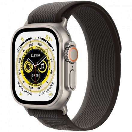 Apple Watch Ultra GPS + Cellular, 49mm, Natural, Black/Gray Trail Loop, M/L 