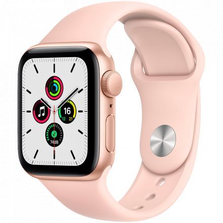 Apple Watch SE GPS, 40mm, Gold, Спортивний ремінець кольору «рожевий пісок» в Харкові