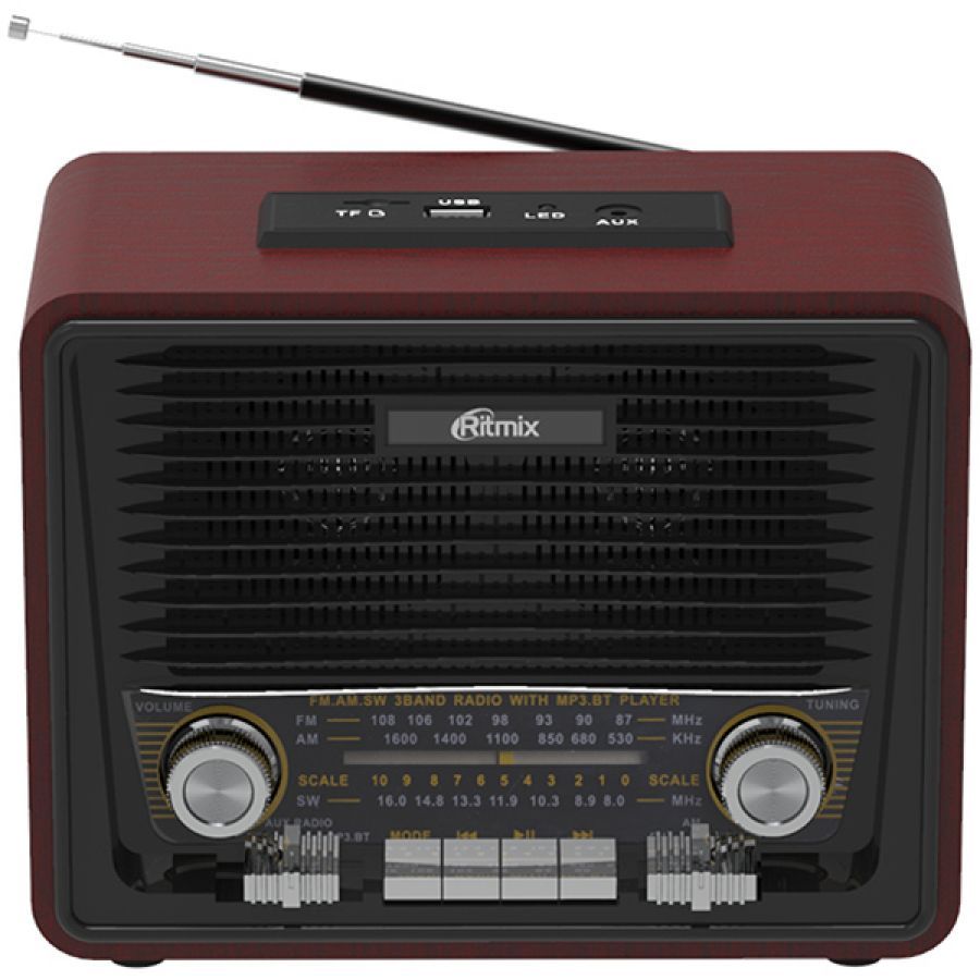 

Портативная колонка RITMIX RPR-088 Black/Dark Red