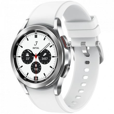 Samsung Galaxy Watch 4 Classic (1.40", 450x450, 16 ГБ, Wear OS, Bluetooth 5.0) Срібний 